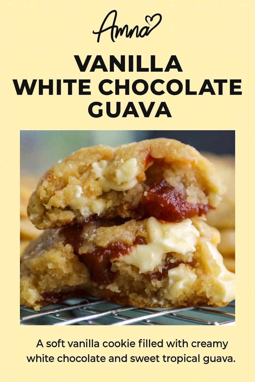 Vanilla White Chocolate Filled With Guava