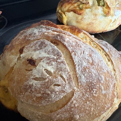 Jalepeno Cheddar Sourdough Boule