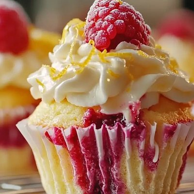 Raspberry lemon cupcakes