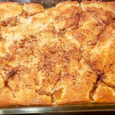 Peach Cobbler Tray