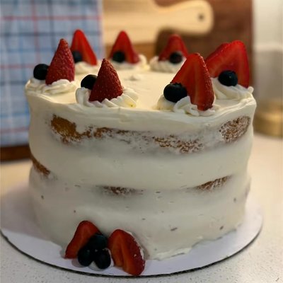 8in 3 Layer Custom cake 