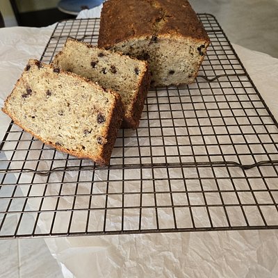 Chocolate Chip Sourdough Banana Bread 
