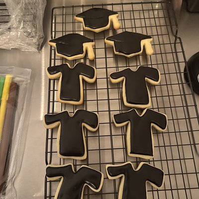 Graduation Royal Icing Custom Sugar Cookie