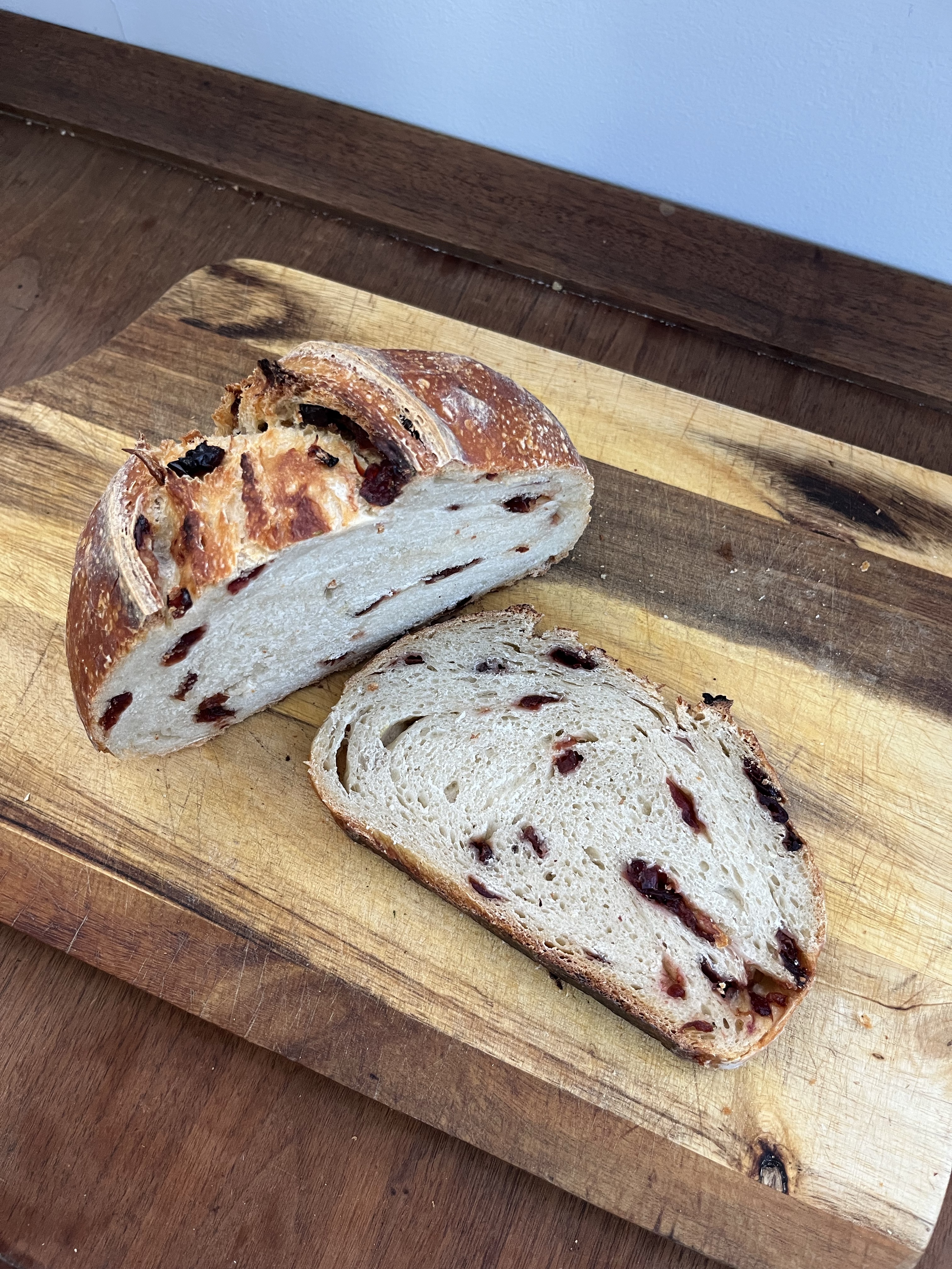 Cranberry Lemon Sourdough Artisan Loaf