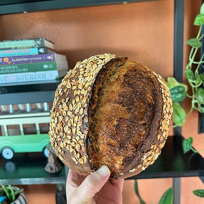 Honey Oat Sourdough Loaf