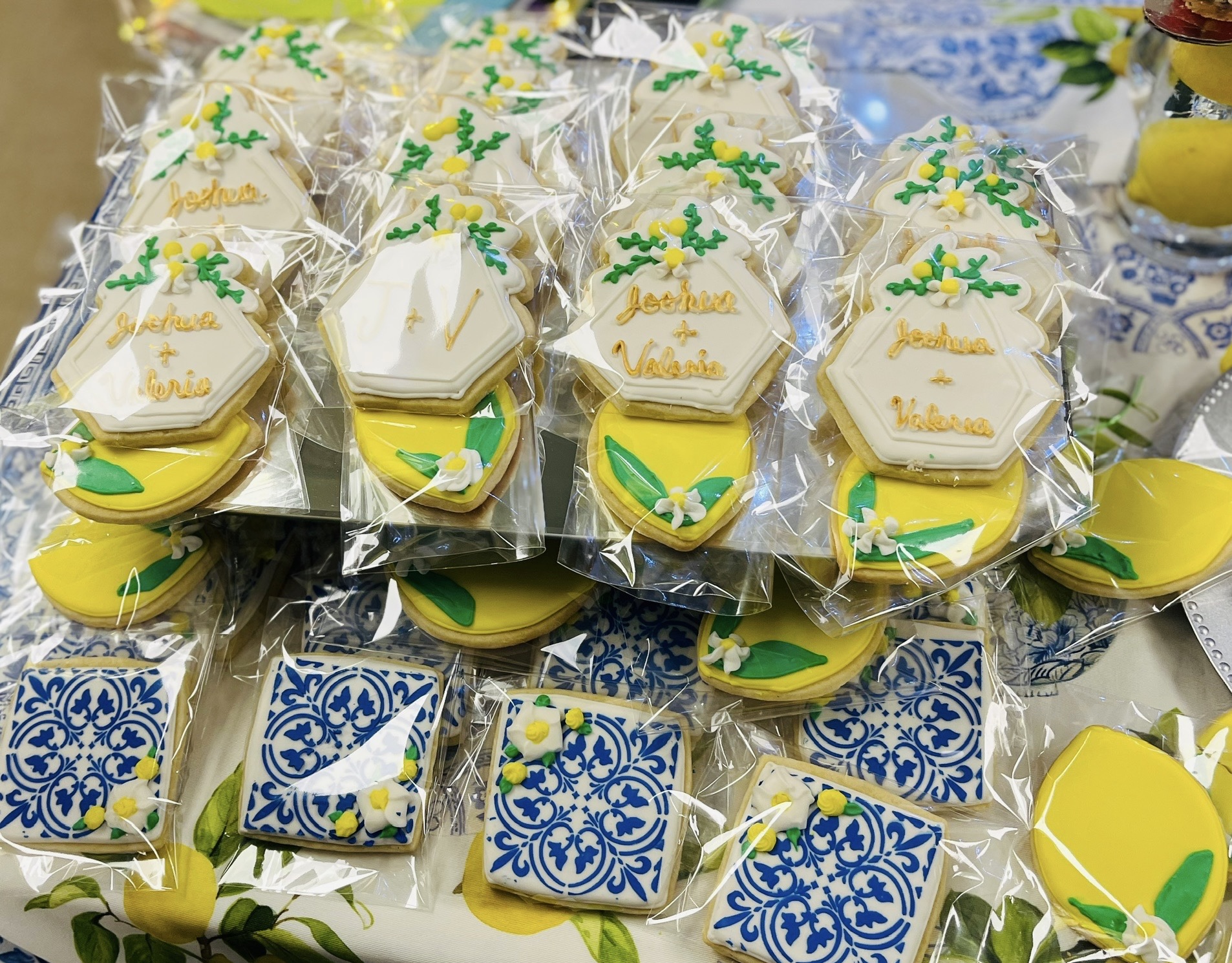 Sugar Cookies With Royal Icing Decoration 