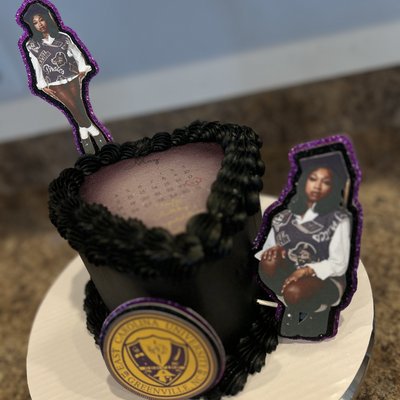 6in Burn Topper Cake 