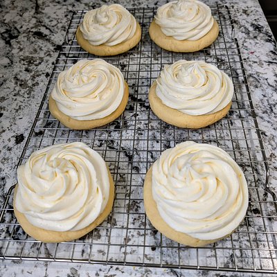 Lemon Sugar Cookies with Lemon Frosting 