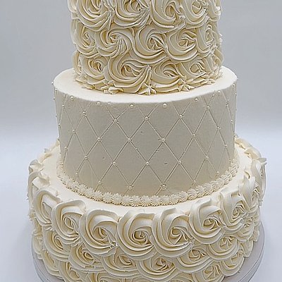 12/9/6 Inch Three Tiered (100 Servings)