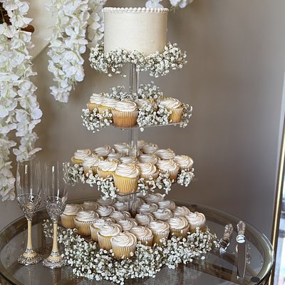 Cake + cupcake Tower
