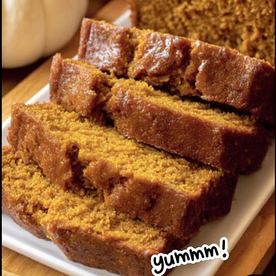 Pumpkin Bread Mini Loaf With Cream cheese Swirl