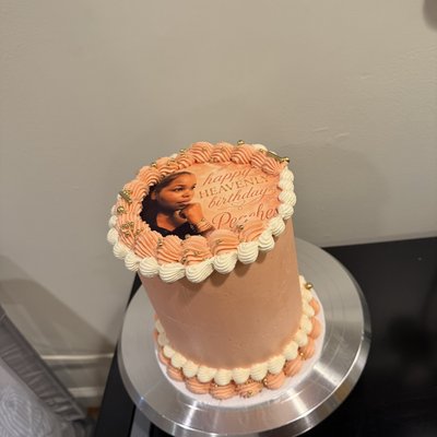6” Cake With Edible Top Image 