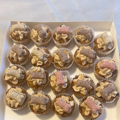 Tiny Apple Cheddar Pup Cakes