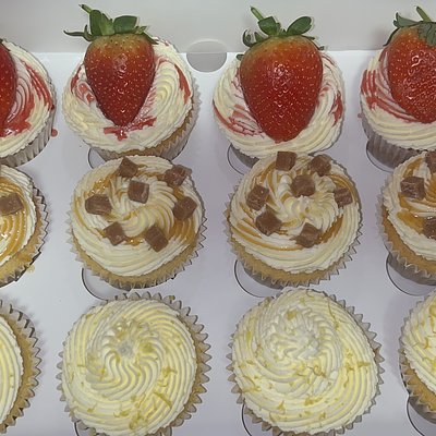 Cupcakes with mix flavourings