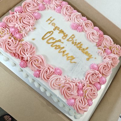 1/2 Sheet Cake
