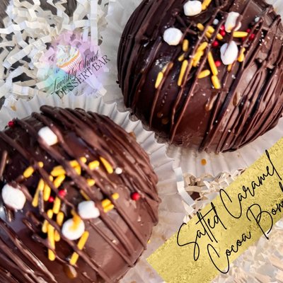 Chocolate Salted Caramel Hot Cocoa Bombs