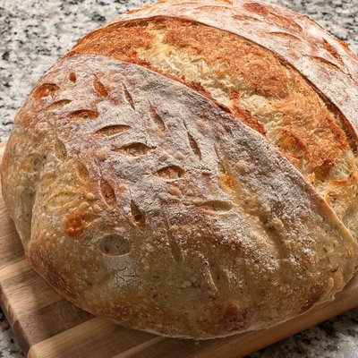 Italian Herbs & Cheese Sourdough Boule 