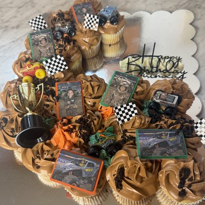 Letter & Number Cupcake Cakes