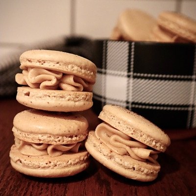 White Chocolate Mocha Macaron