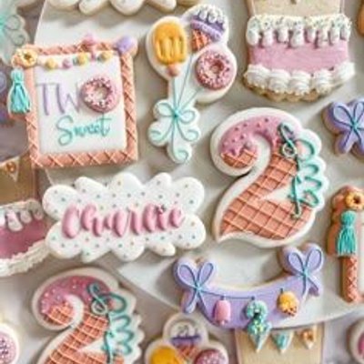 Custom GF Sugar Cookies Elaborate Design