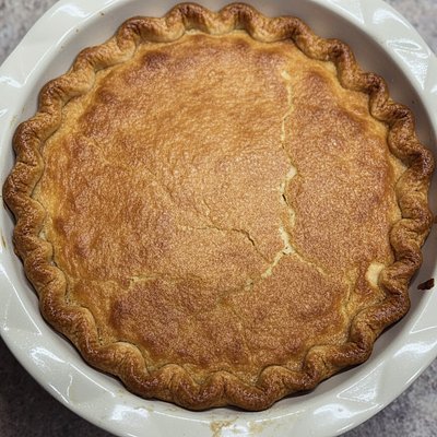 Grandma Freddie’s Buttermilk Pie - Sourdough Crust 