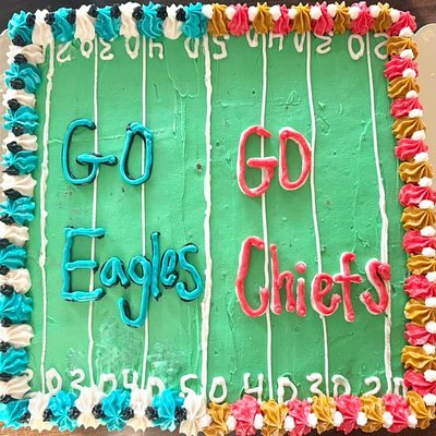 16x16 Square Cookie Cake (serves 14-16)