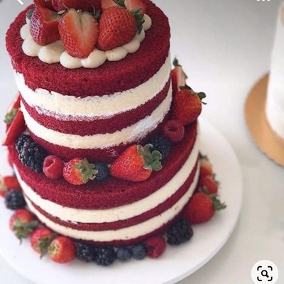 Red Velvet Naked Cake