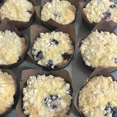 Blueberry Lemon Muffins - 1/2 Dozen