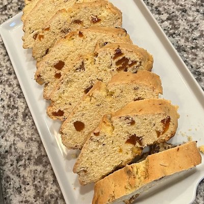 White Chocolate Almond Biscotti 