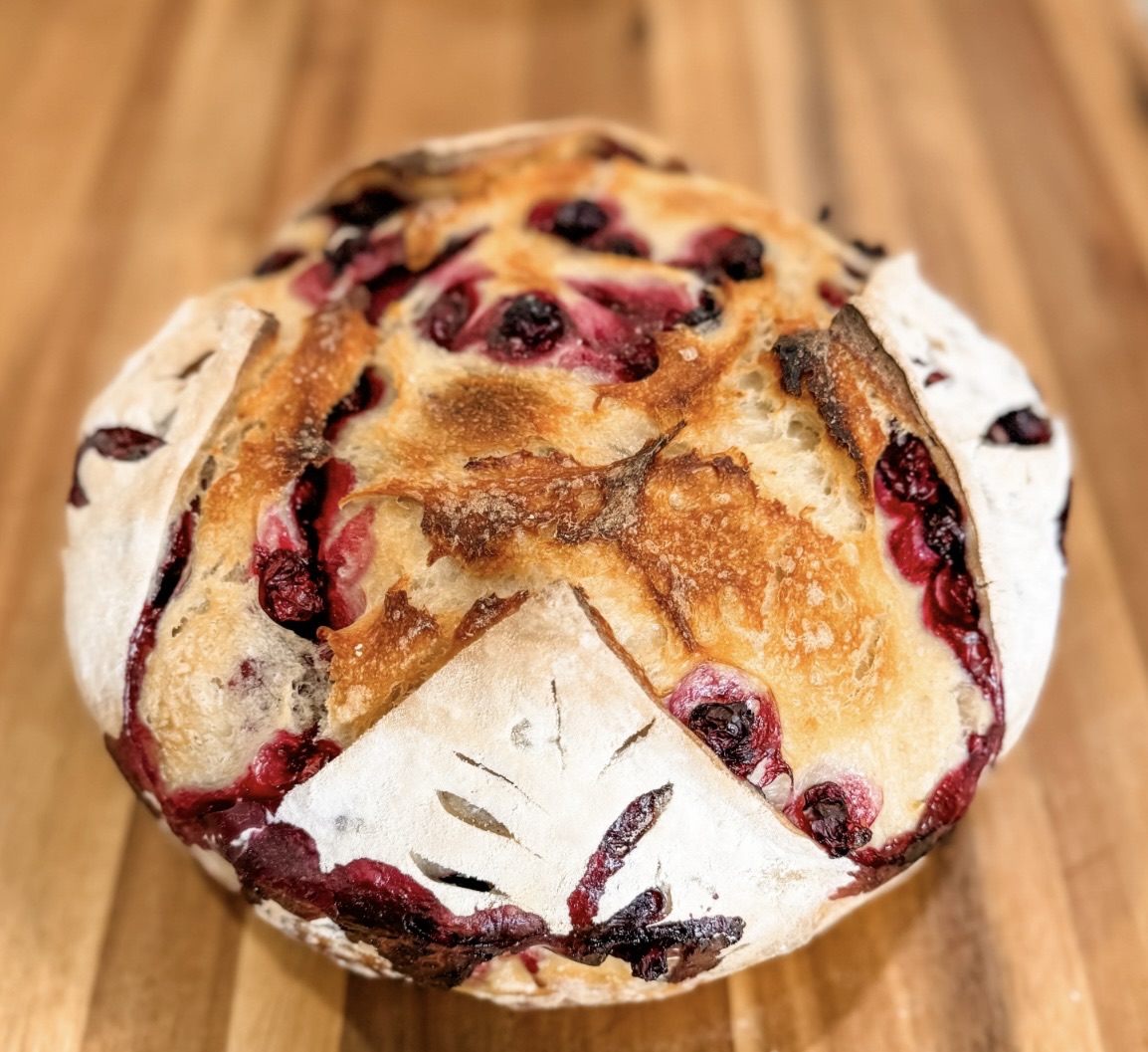 Organic Blueberry Lemon Sourdough 