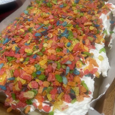 Fruity Pebbles Tres Leches
