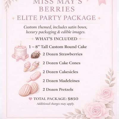 💎 ELITE PACKAGE 💎 Cake included