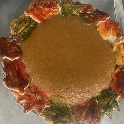 Pumpkin Pie With Decorative Crust 