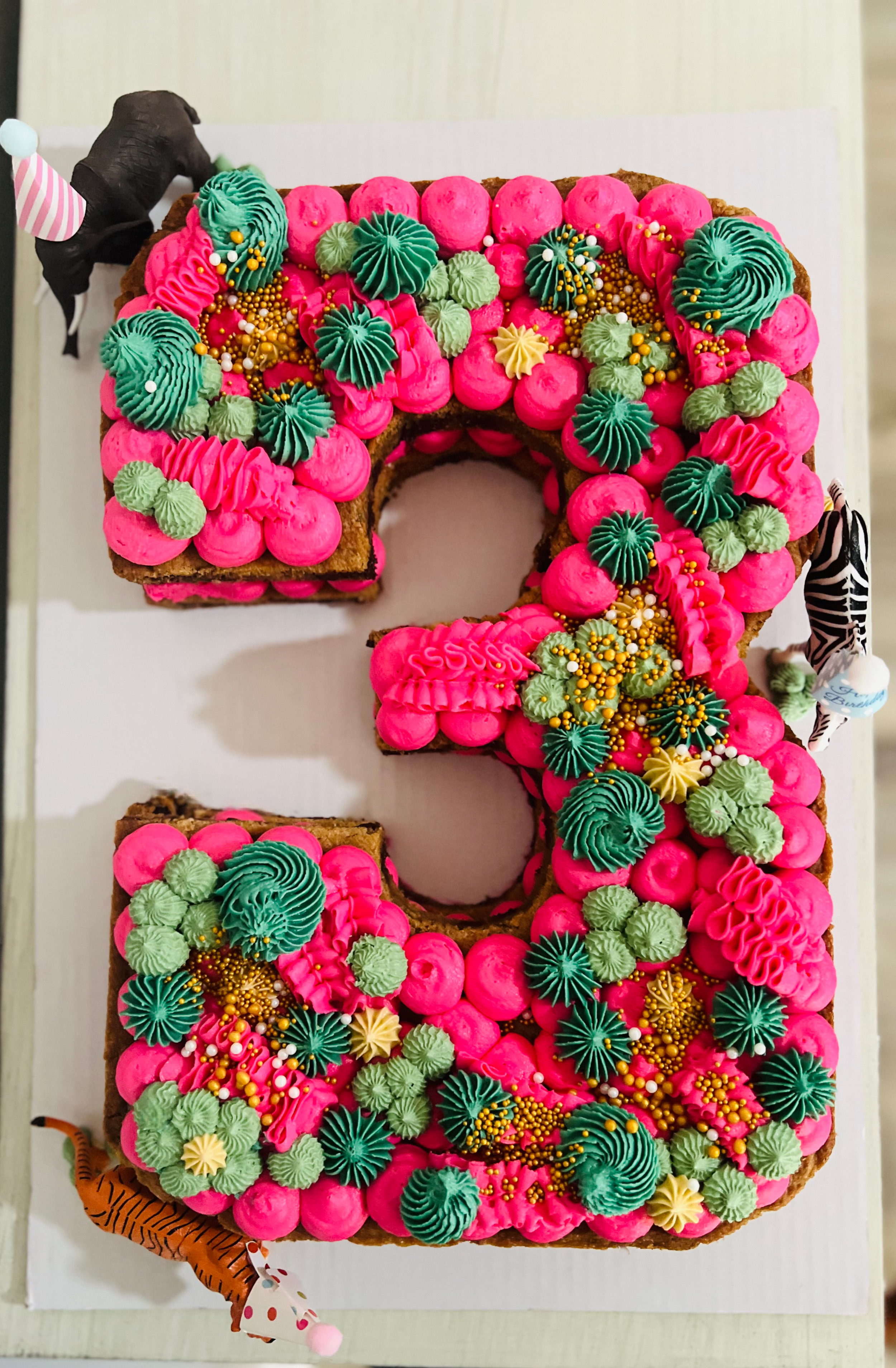 Letter/Number(s) Double Layer Cookie Cake