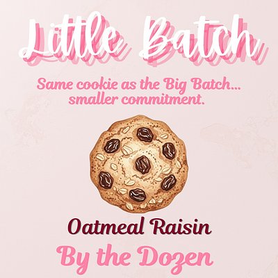 Oatmeal Raisin Little Batch Cookies