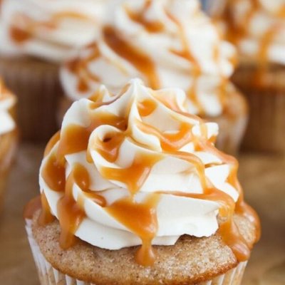 Apple Cider Carmel Cupcake