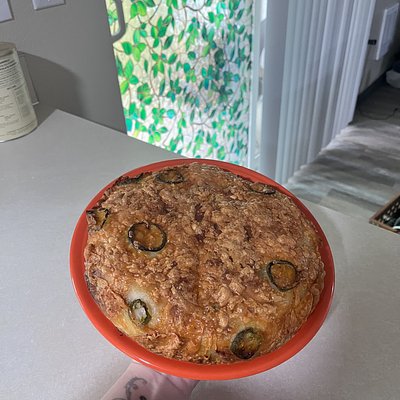 Cheesy Jalapeño Sourdough Loaf