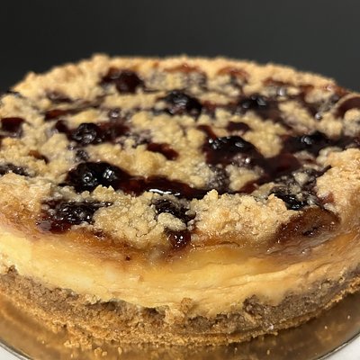 Fruit Cobbler Cheesecake (Peach, Cherry, Blueberry, etc)