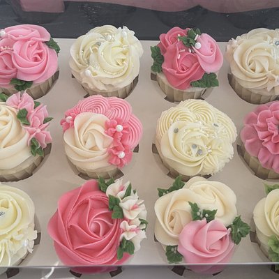 One Dozen Chocolate MULTI  SWIRLS Cupcakes