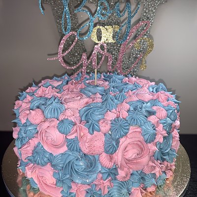 Gender Reveal Cake