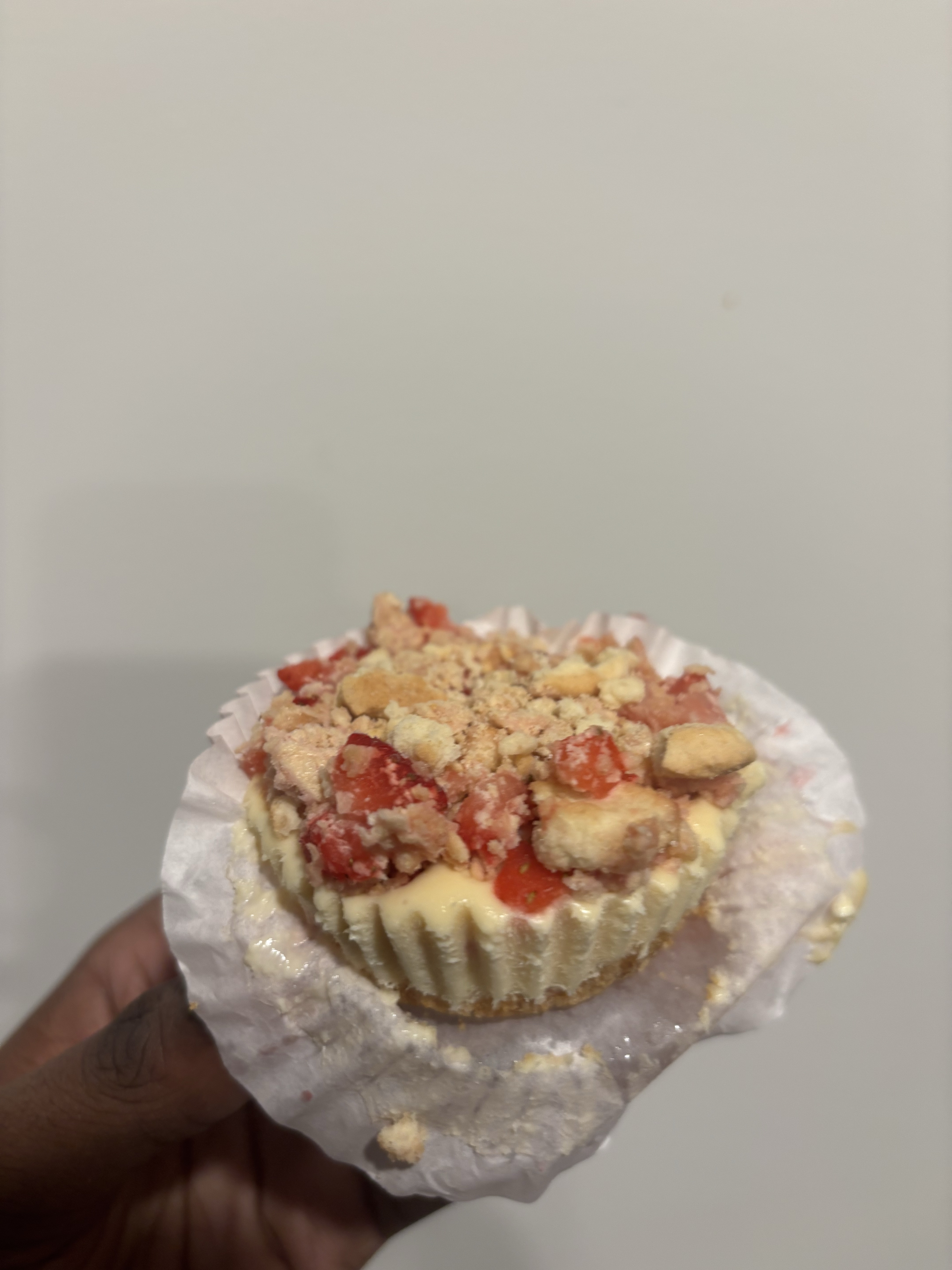 Strawberry Crunch Cheesecake Cupcake