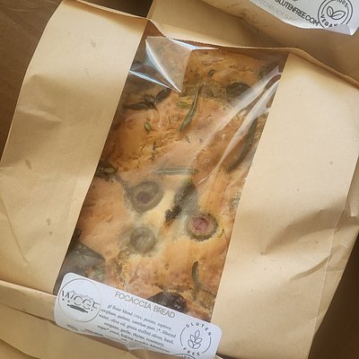 Olives & Herbs Focaccia (Vegan)