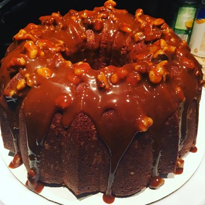 Caramel Rum Pound Cake 