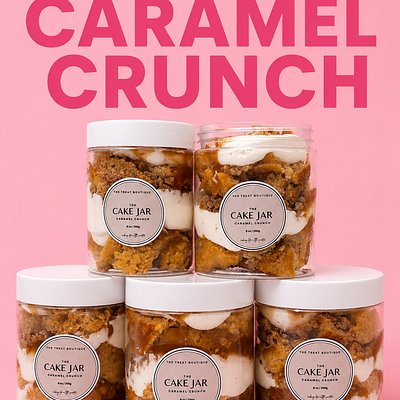 Caramel Crunch Cake Jar