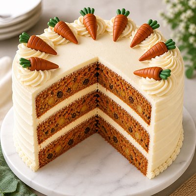 Golden California Carrot Cake ✨