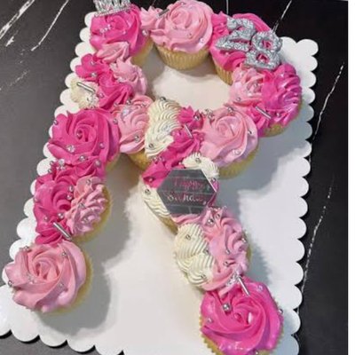 Letter Pull Apart Cake