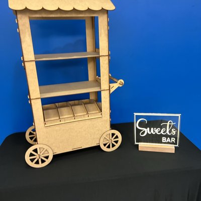 Cupcake Stand And Sweet Bar Sign 