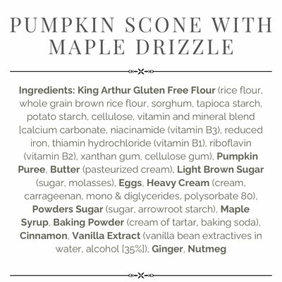 Pumpkin Scones with Maple Drizzle - Pack Of 4