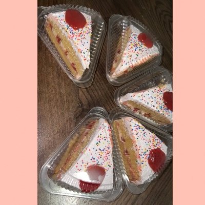 Mosit Cake With Almond Filled With Cheese And Guava