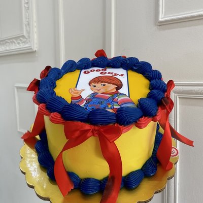 6 In Chucky Heart Cake